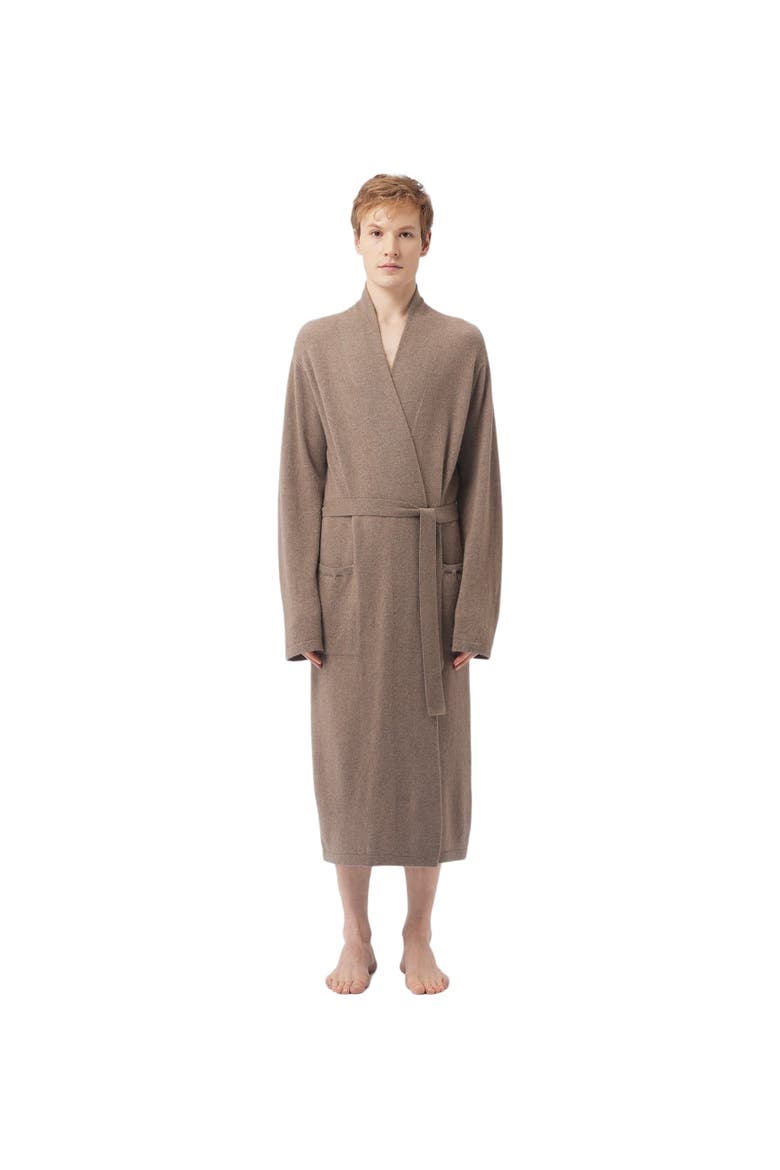 Men's Cashmere Robe, Main, color, taupe