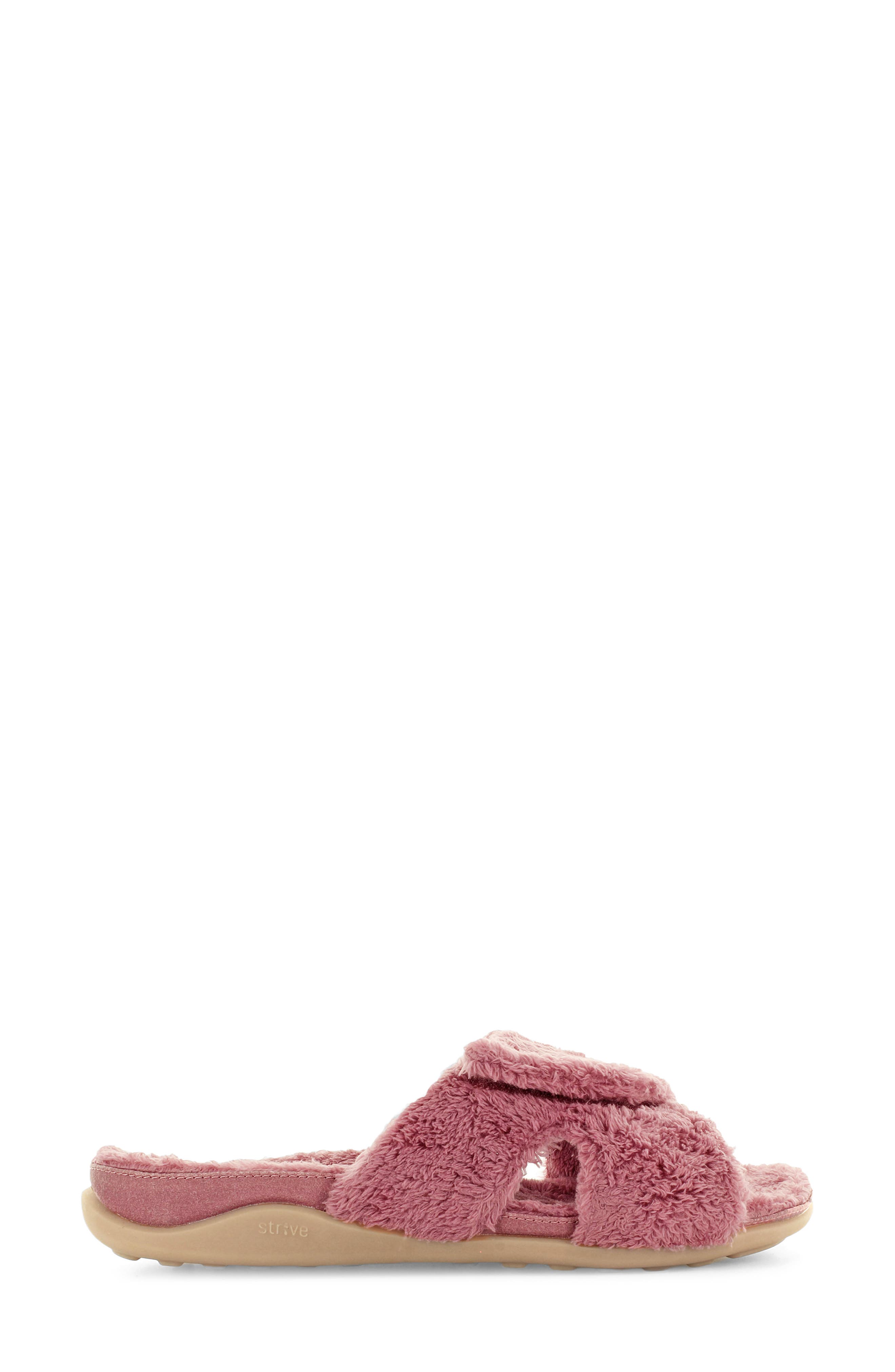 Zoey Faux Fur Slipper, Alternate, color, HEATHER