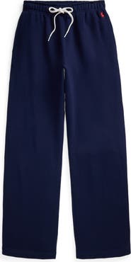 Polo Ralph Lauren Cotton Blend Fleece Wide Leg Sweatpants