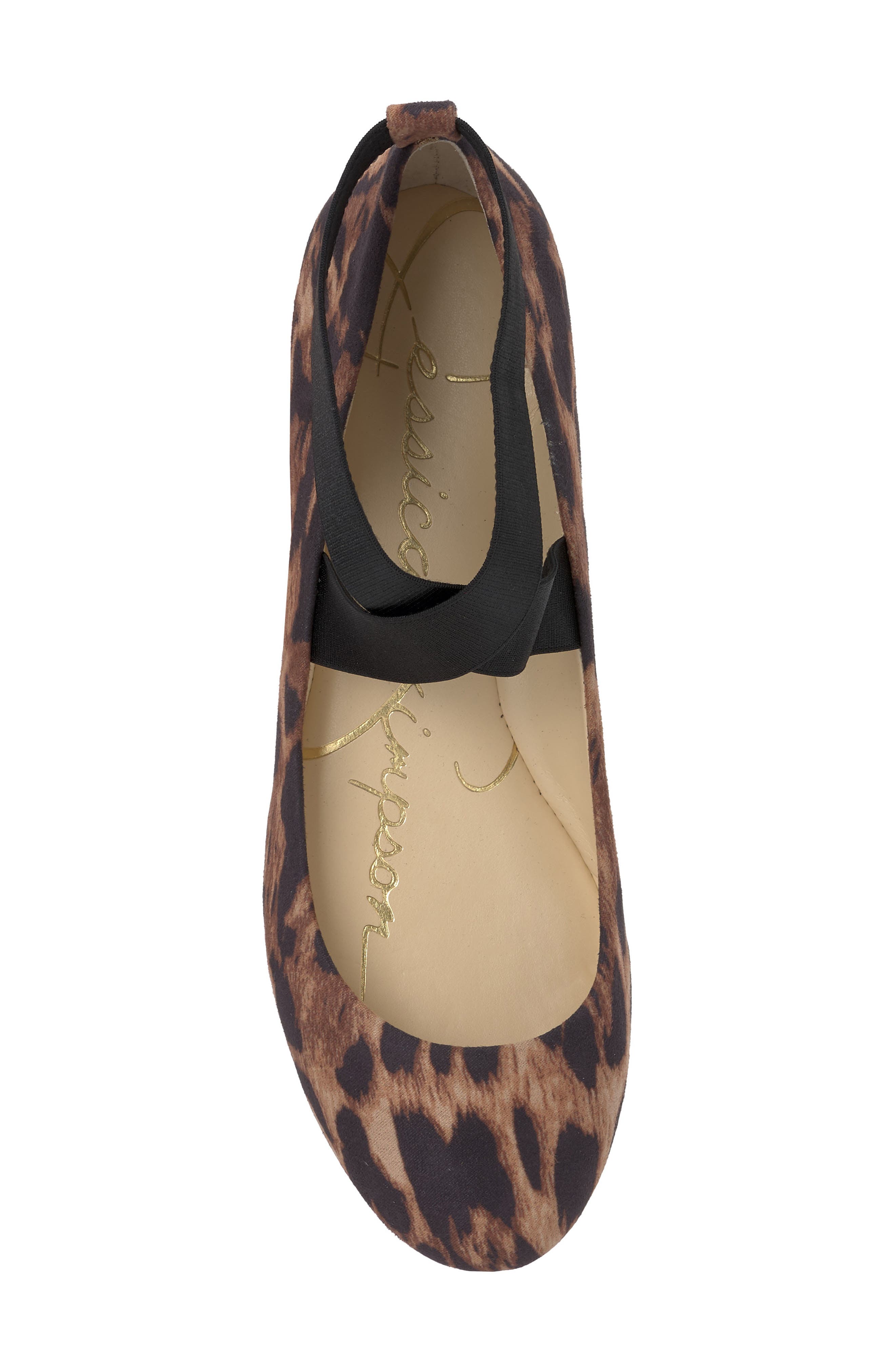 Jessica Simpson Mandayss Ankle Strap Ballet Flat, Alternate, color, Natural Nude