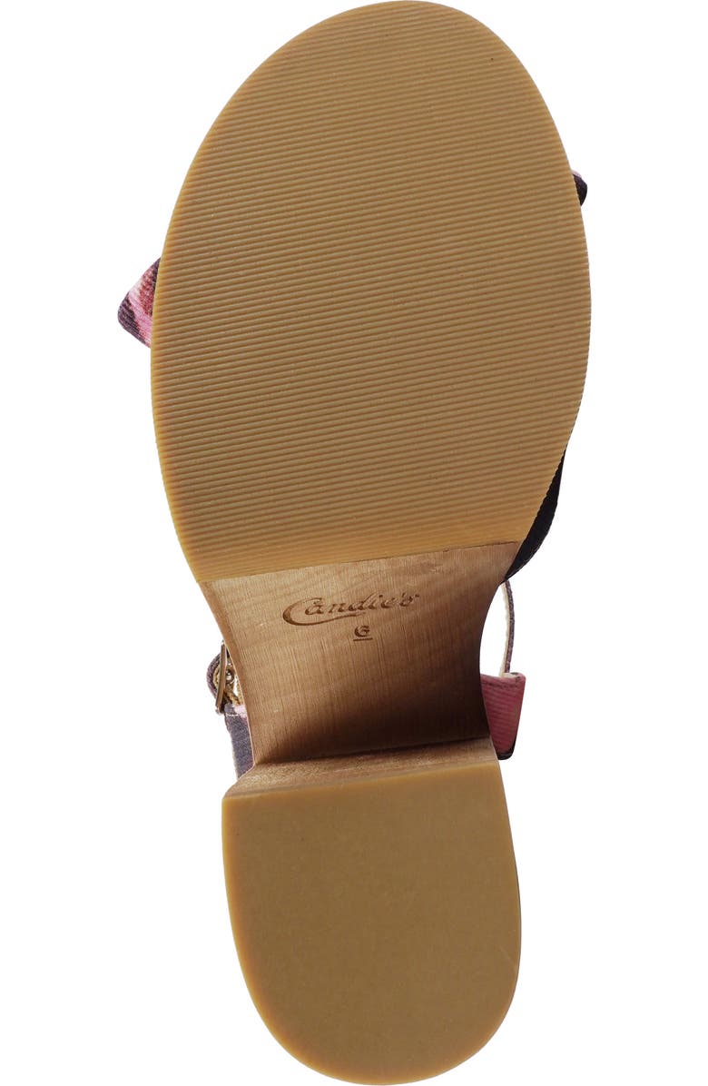 Candie's Knotted Platform Sandal, Alternate, color, Black Fabric