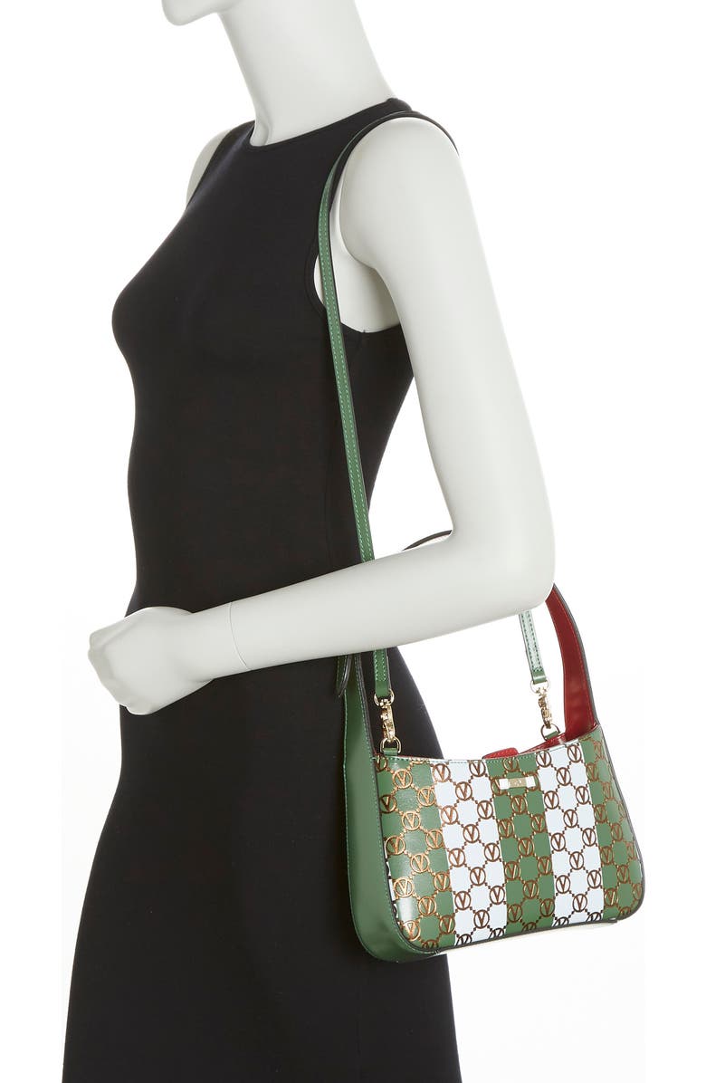 VALENTINO BY MARIO VALENTINO Kai Monogram Stripe Leather Crossbody Bag, Alternate, color,