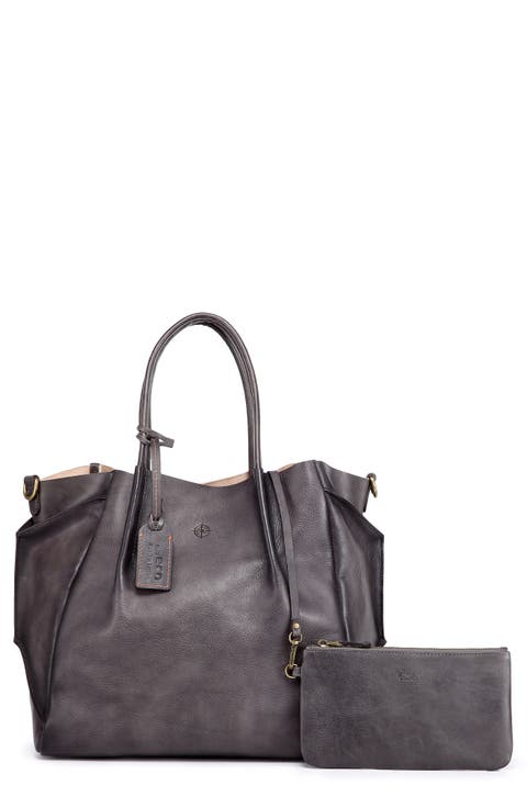Sprout Land Leather Tote Bag