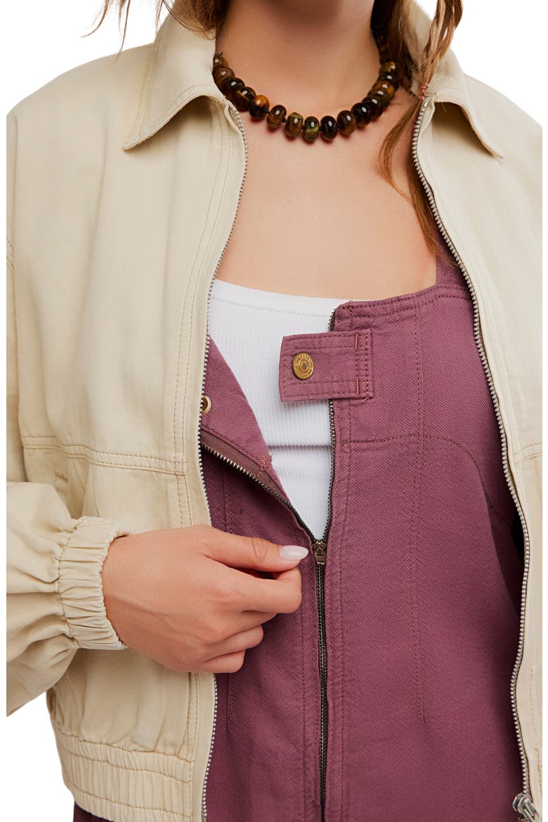 Jude Denim Overalls, Alternate, color, ROSE BROWN