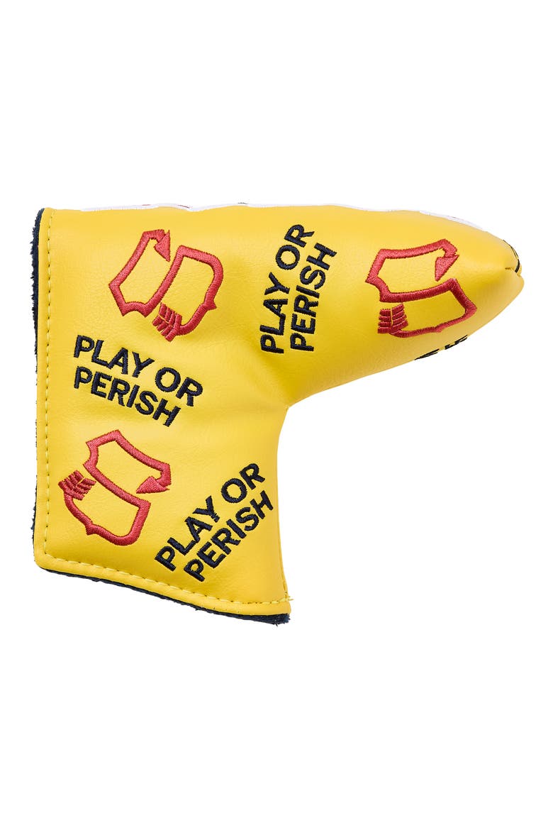 Classic Arrow Blade Putter Cover, Alternate, color, YELLOW