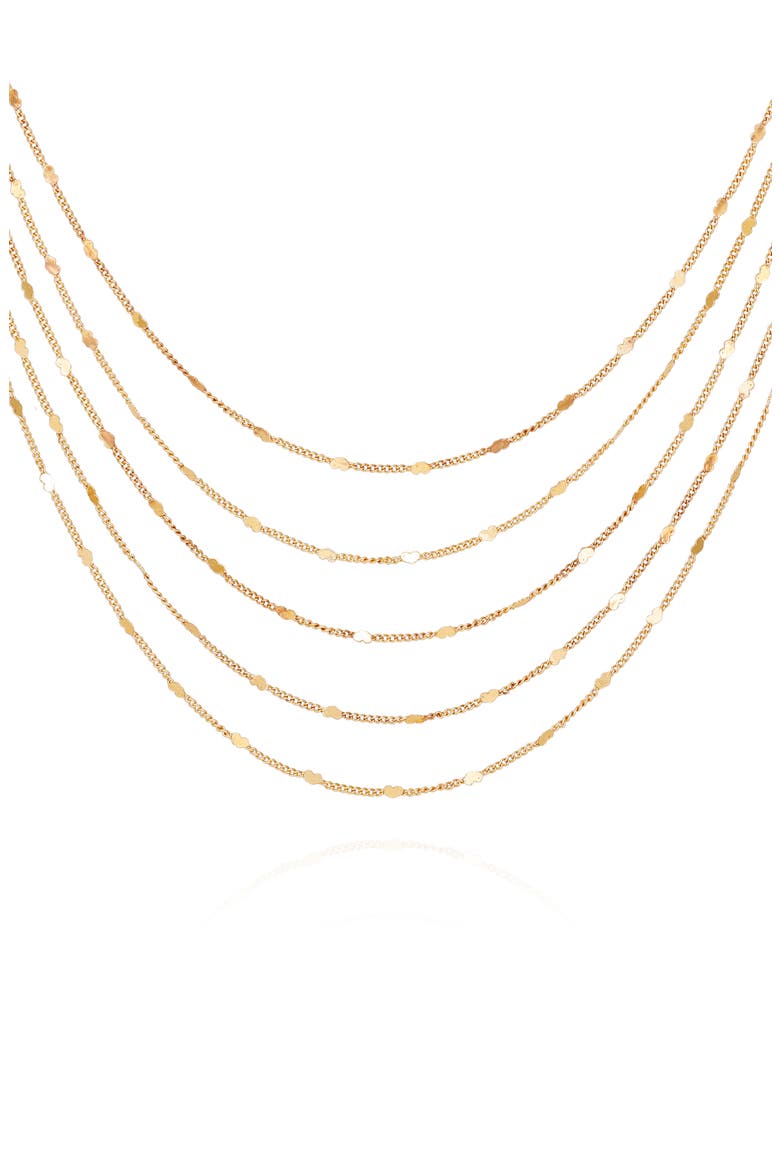 Multi-Layer Boxed Necklace, Alternate, color, GOLD TONE