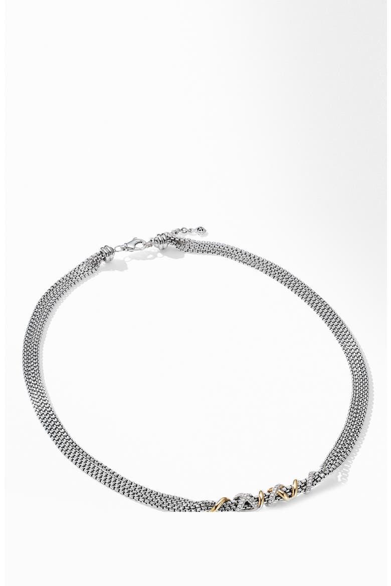 Helena Short Necklace with 18K Yellow Gold and Diamonds, Alternate, color, GOLD/ DIAMOND