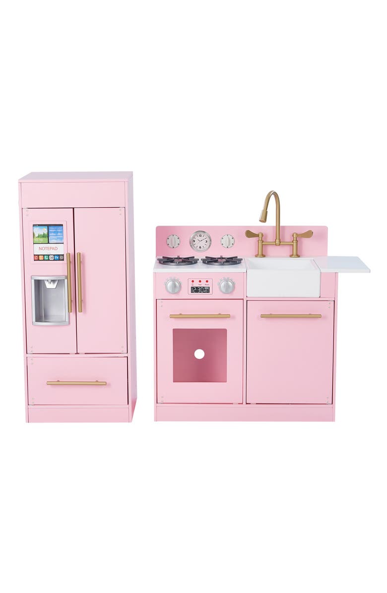 Teamson Kids Little Chef Modern Kitchen Playset, Alternate, color, Pink