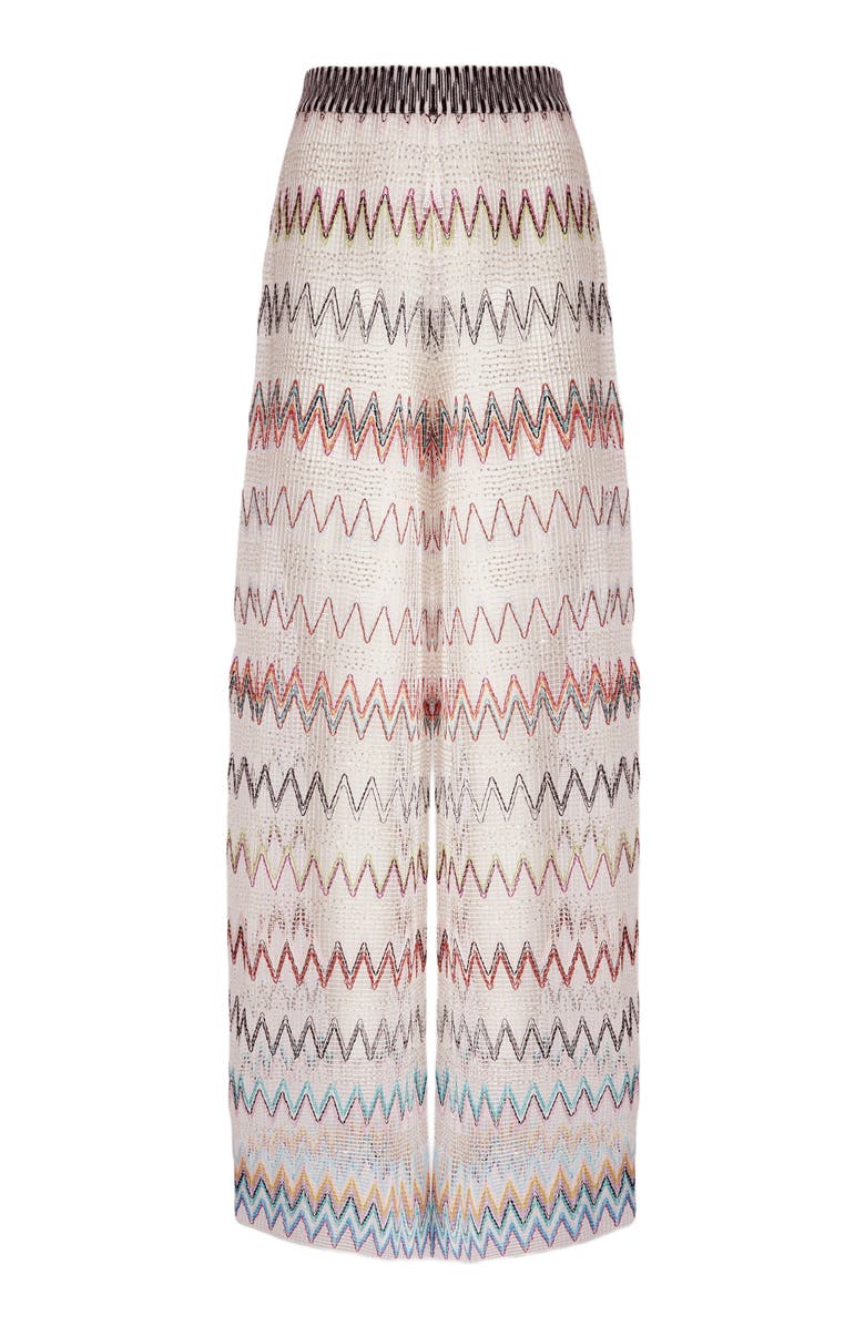 Missoni Zig Zag Mesh Cover-up Trousers With Sequins, Alternate, color, Multicoloured