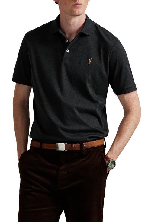 Classic Fit Solid Green Cotton Jersey Polo
