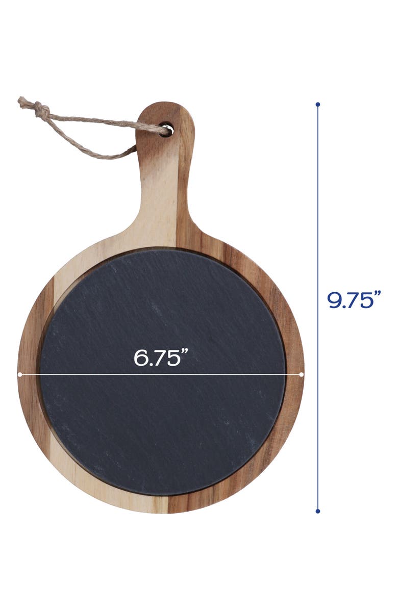 BIA Cordon Bleu Set of 3 Round Wood Serving Boards, Alternate, color, Natural