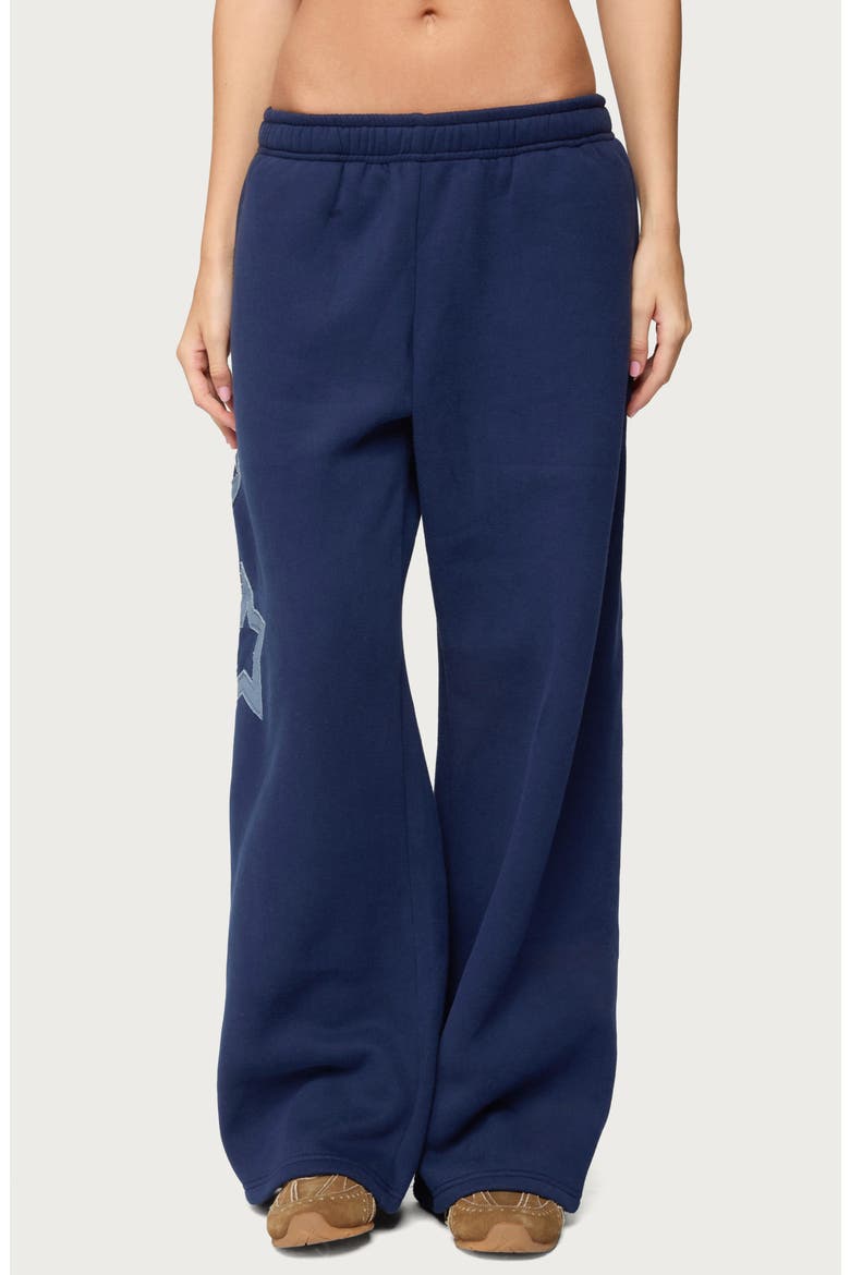 Starly Straight Leg Sweatpants, Main, color, NAVY