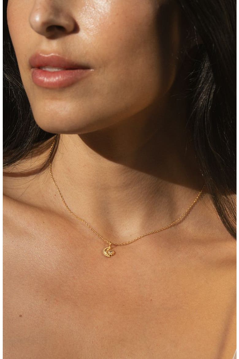 Guiding Star Celestial White Topaz Necklace, Alternate, color, Gold