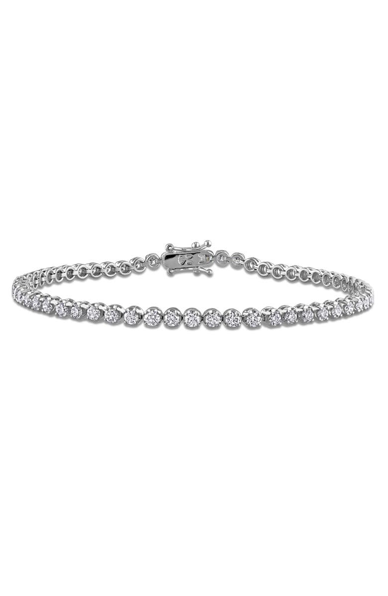 Julianna B. 3ct. t.w. Lab-Grown Diamond Tennis Bracelet 14k, Main, color, White Gold