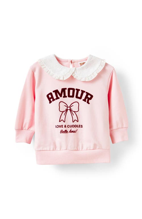 Cotton On Kids Claire Broderie Collar Top In Pink