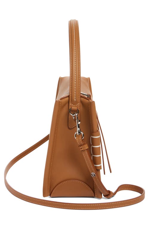Jw Anderson Loafer Leather Top Handle Bag In Tan