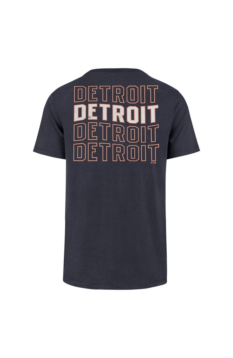 '47 Men's '47 Navy Detroit Tigers Hang Back Franklin T-Shirt, Alternate, color, 