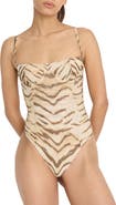 Good American Corset Demi Mesh Bodysuit