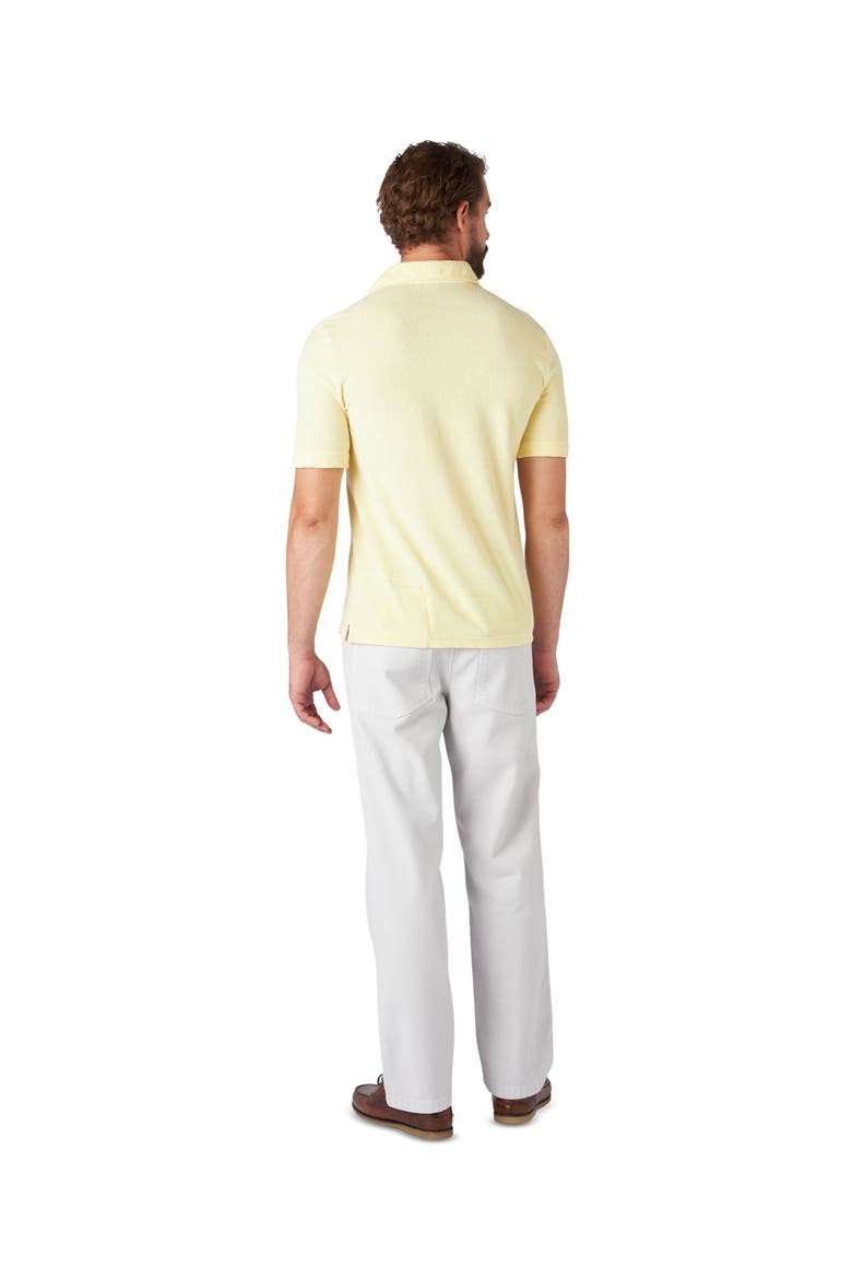 Sullivan Terry Cloth Jersey Polo, Alternate, color, LEMON