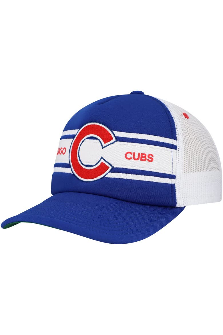 Men's   Royal Chicago Cubs Sideline Trucker Adjustable Hat, Main, color, Royal