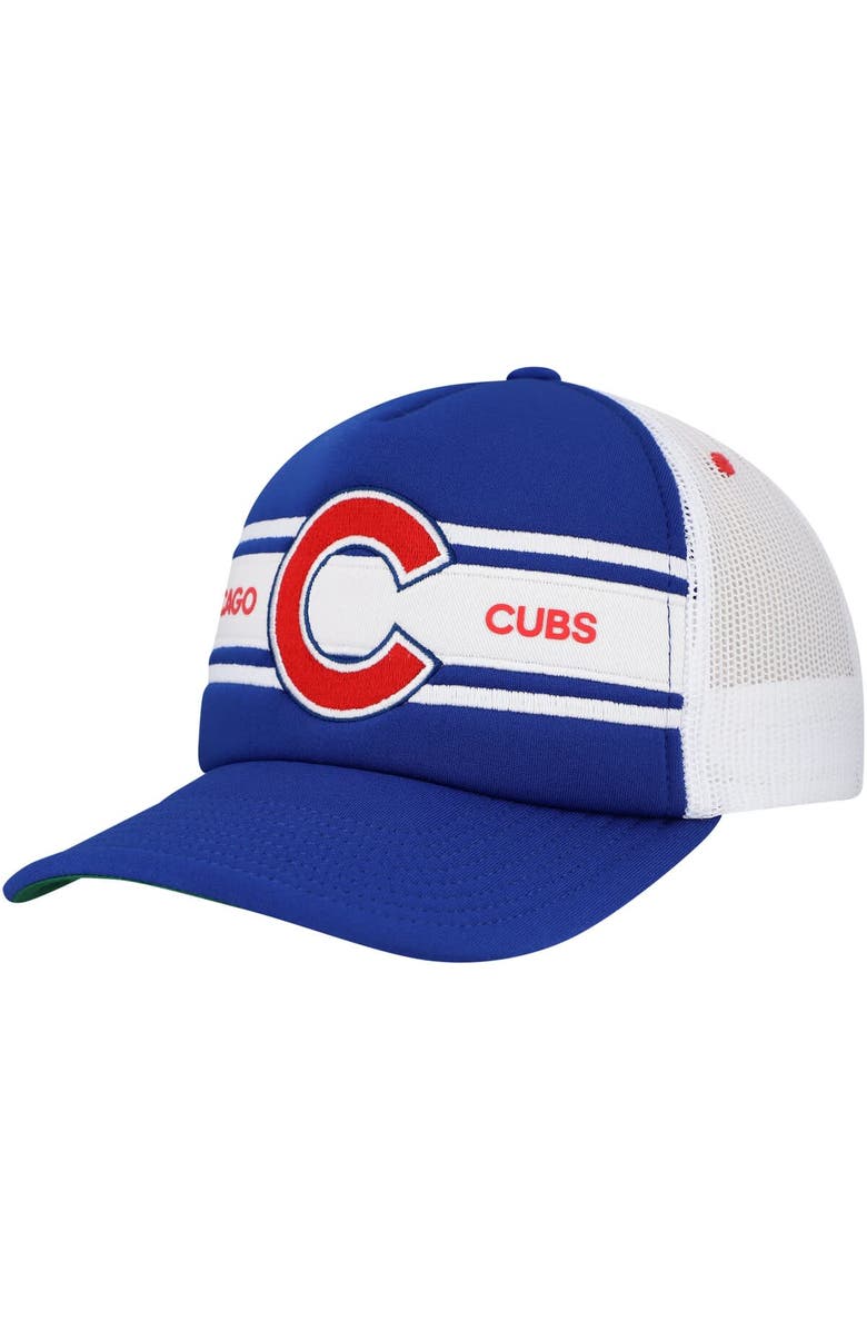 Mitchell & Ness Men's Royal Chicago Cubs Sideline Trucker Adjustable Hat, Main, color, Royal