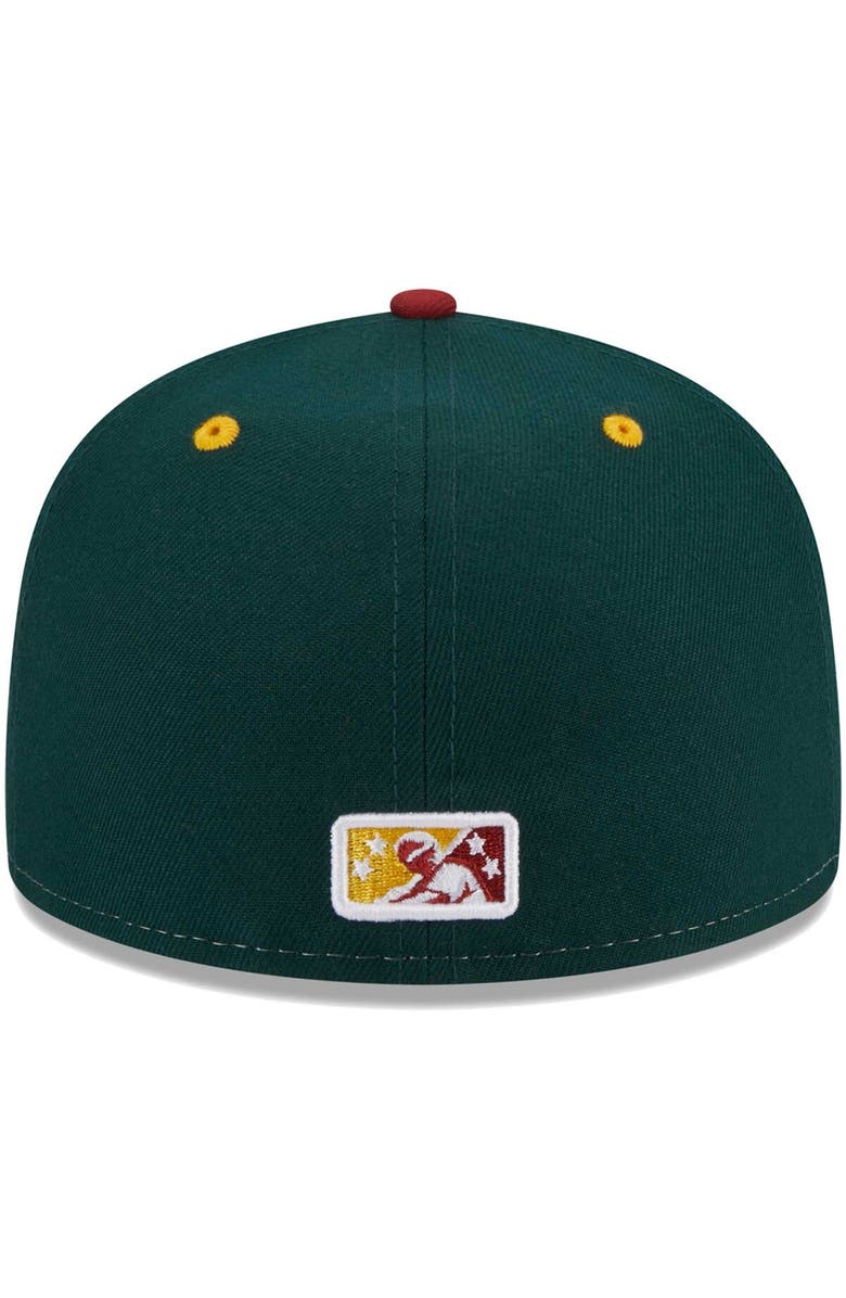 New Era Men's New Era White Altoona Curve Theme Nights Altoona Pizzas 59FIFTY Fitted Hat, Alternate, color, White