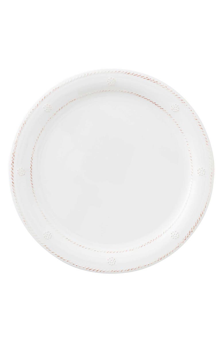 Juliska Berry & Thread Set of 4 Melamine Dinner Plates, Alternate, color, Whitewash