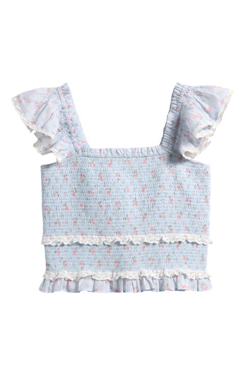 Kids' Jeanna Floral Smocked Top (Big Kid)