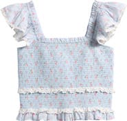 LoveShackFancy Kids' Jeanna Floral Smocked Top