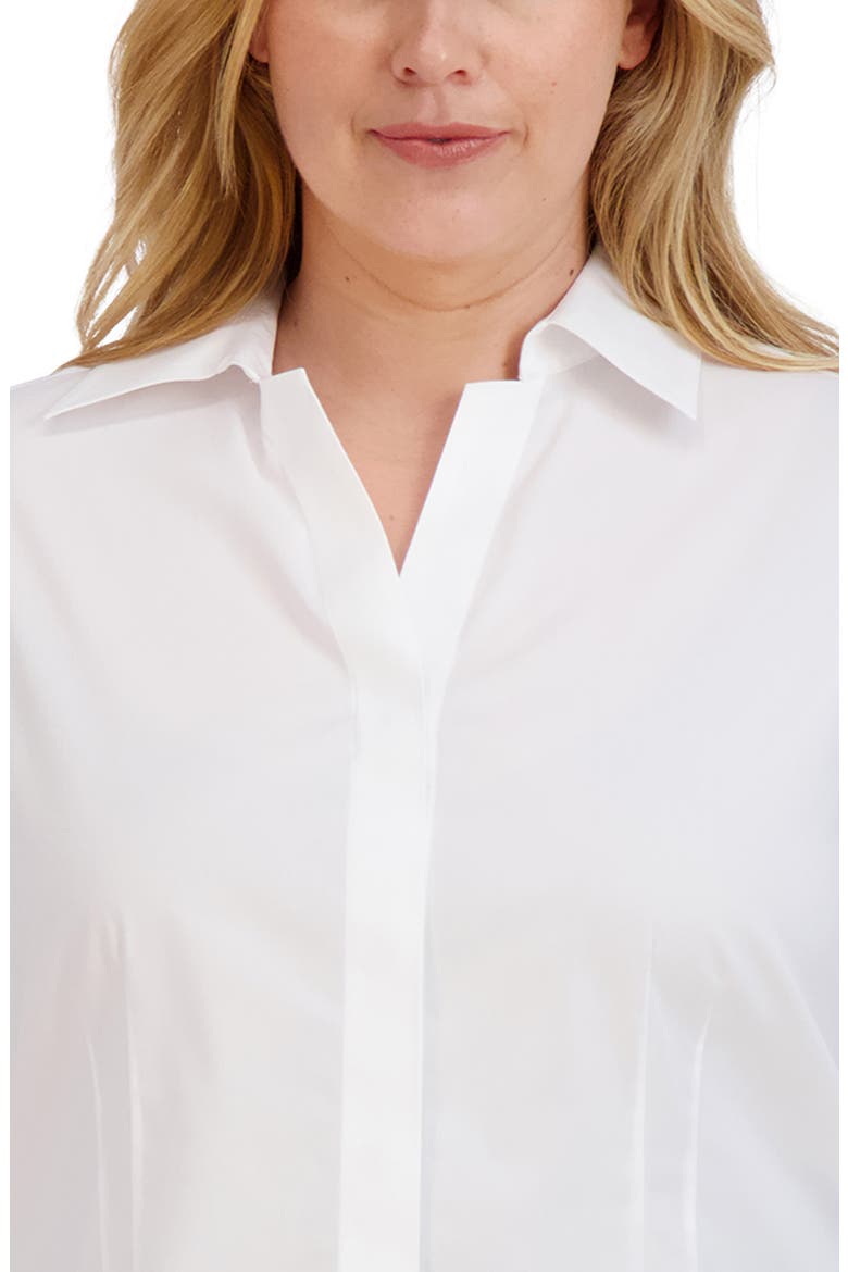 Taylor Non-Iron Long Sleeve Stretch Button-Up Shirt, Alternate, color, WHITE