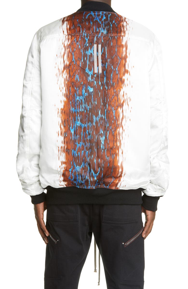 Rick Owens Reversible Cotton & Wool Bomber Jacket, Alternate, color, 