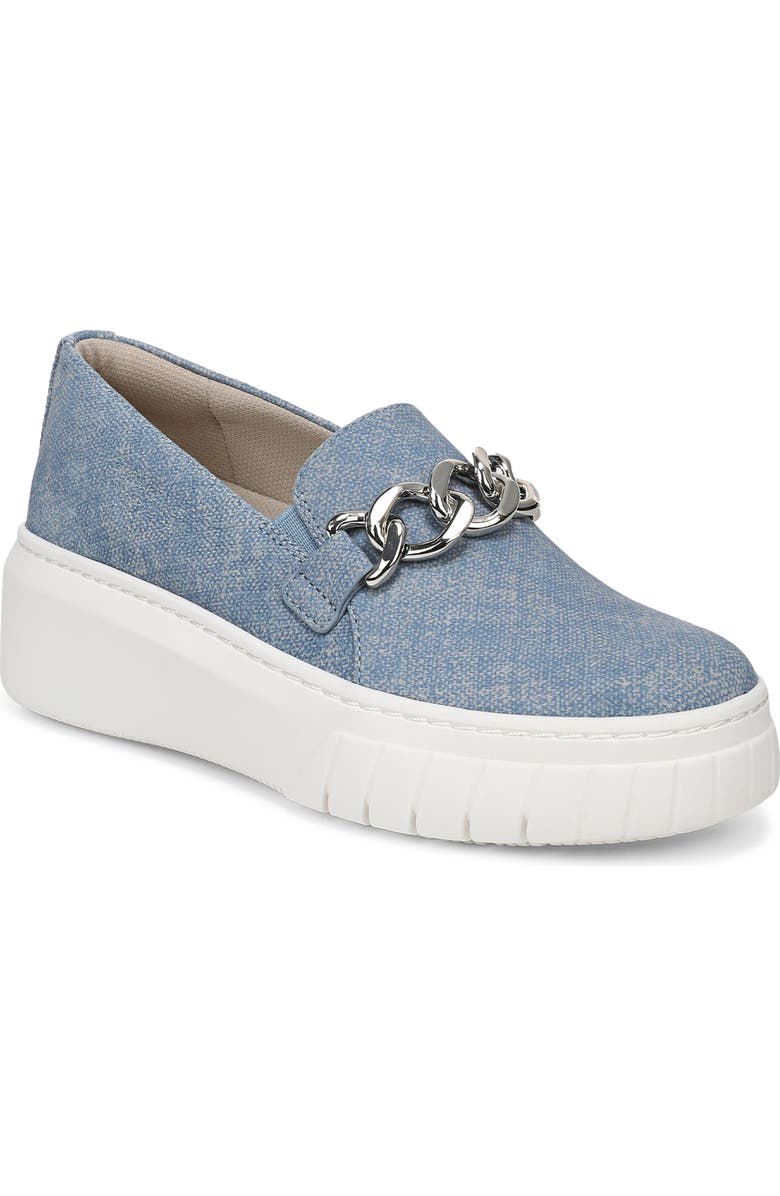 Naturalizer Daphne Slip-On Platform Sneaker, Main, color, Denim Blue