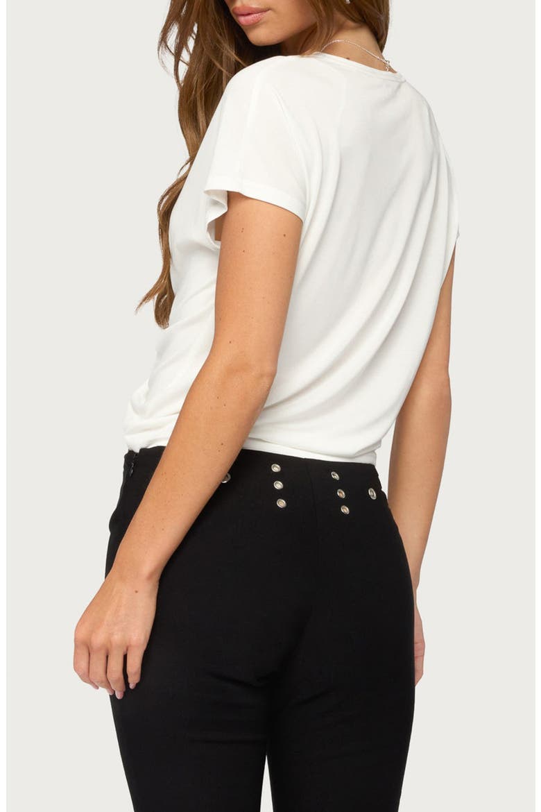 Marisse Tie Front Top, Alternate, color, WHITE