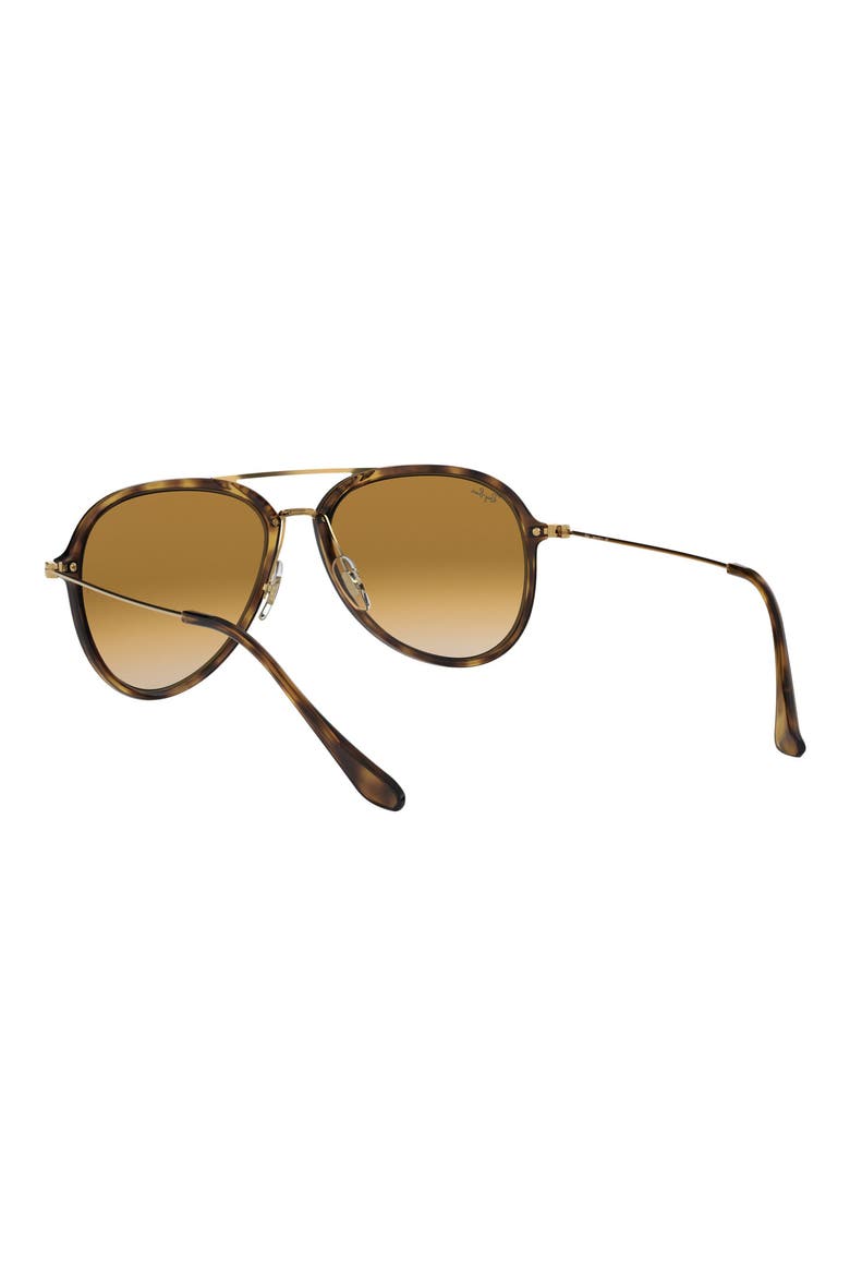 57mm Aviator Sunglasses, Alternate, color, LIGHT HAVANA
