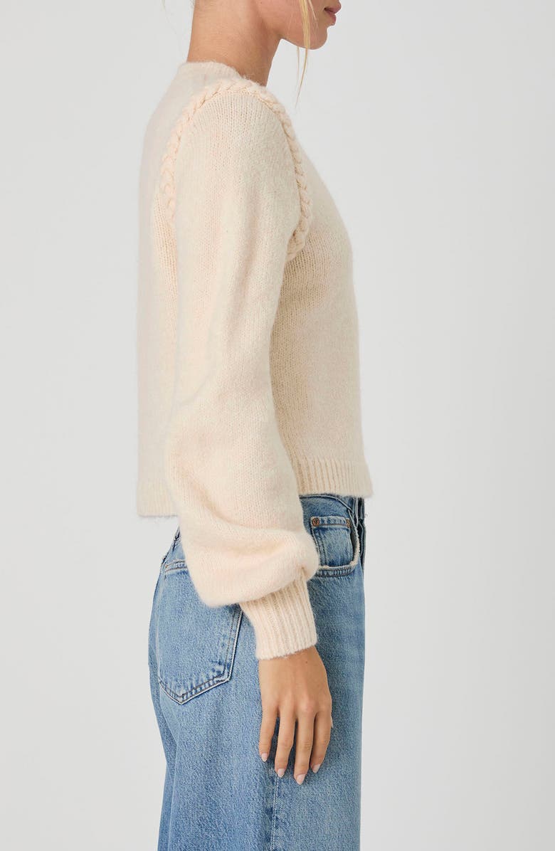 French Connection Braided Trim Sweater, Alternate, color, 