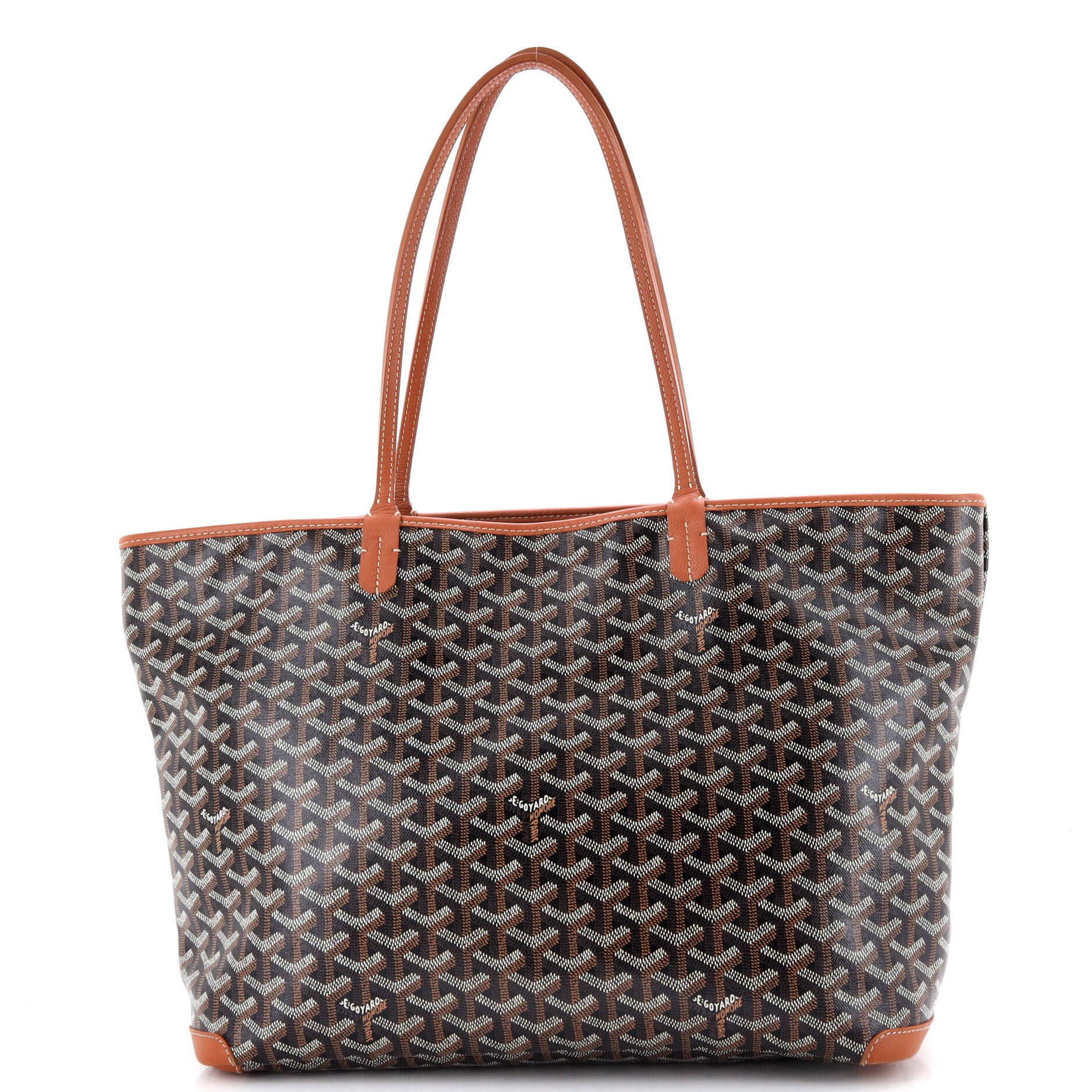 Pre-Owned Goyard Artois Tote Coated Canvas MM, Alternate, color, Brown