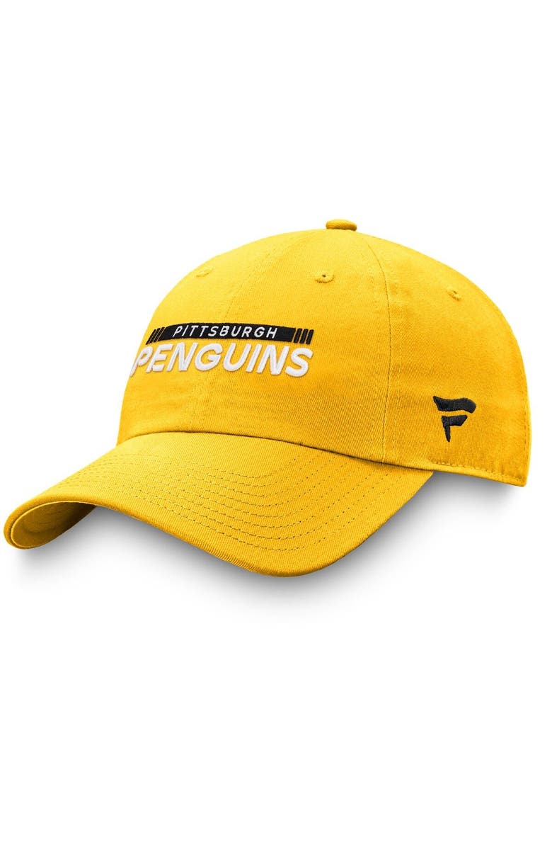 FANATICS Men's Fanatics Branded Gold Pittsburgh Penguins Authentic Pro Rink Adjustable Hat, Alternate, color, 