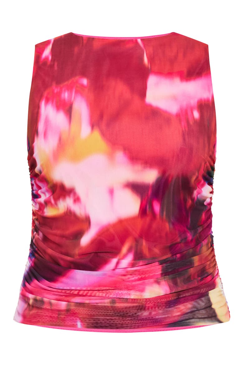 Livia Print Sleeveless Top, Alternate, color, COLOUR BURST