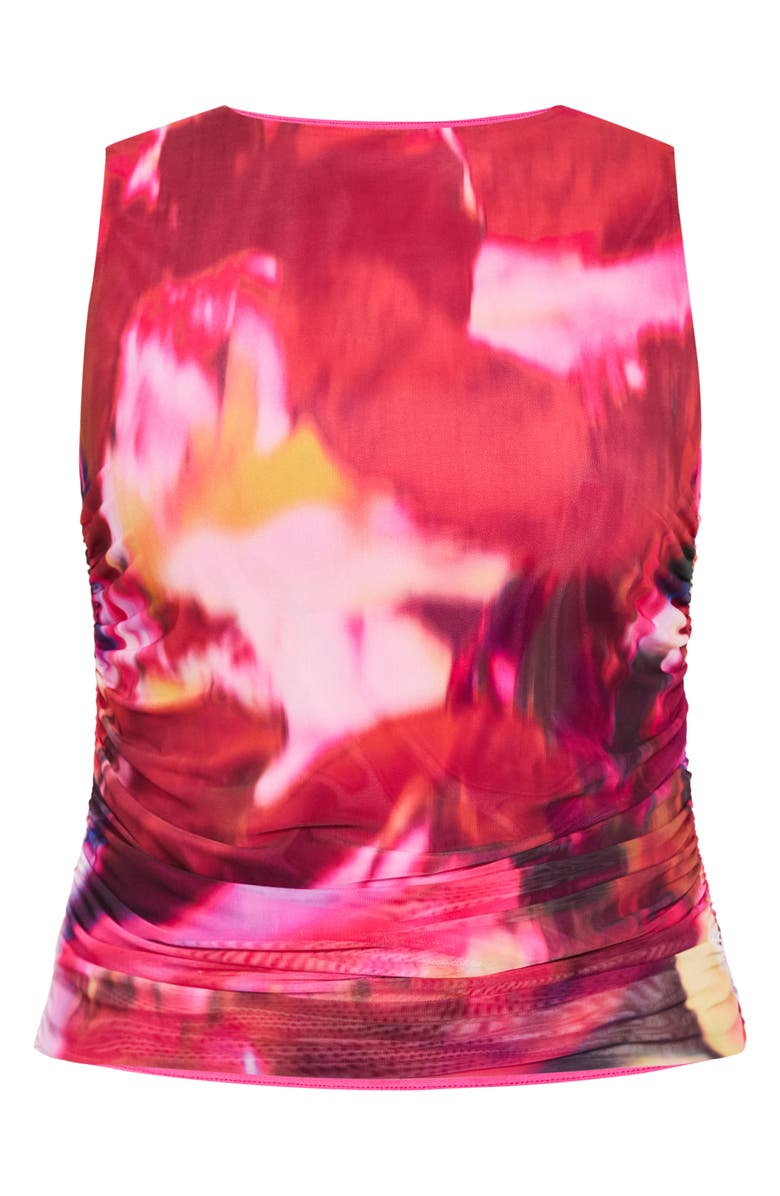 City Chic Livia Print Sleeveless Top, Alternate, color, 