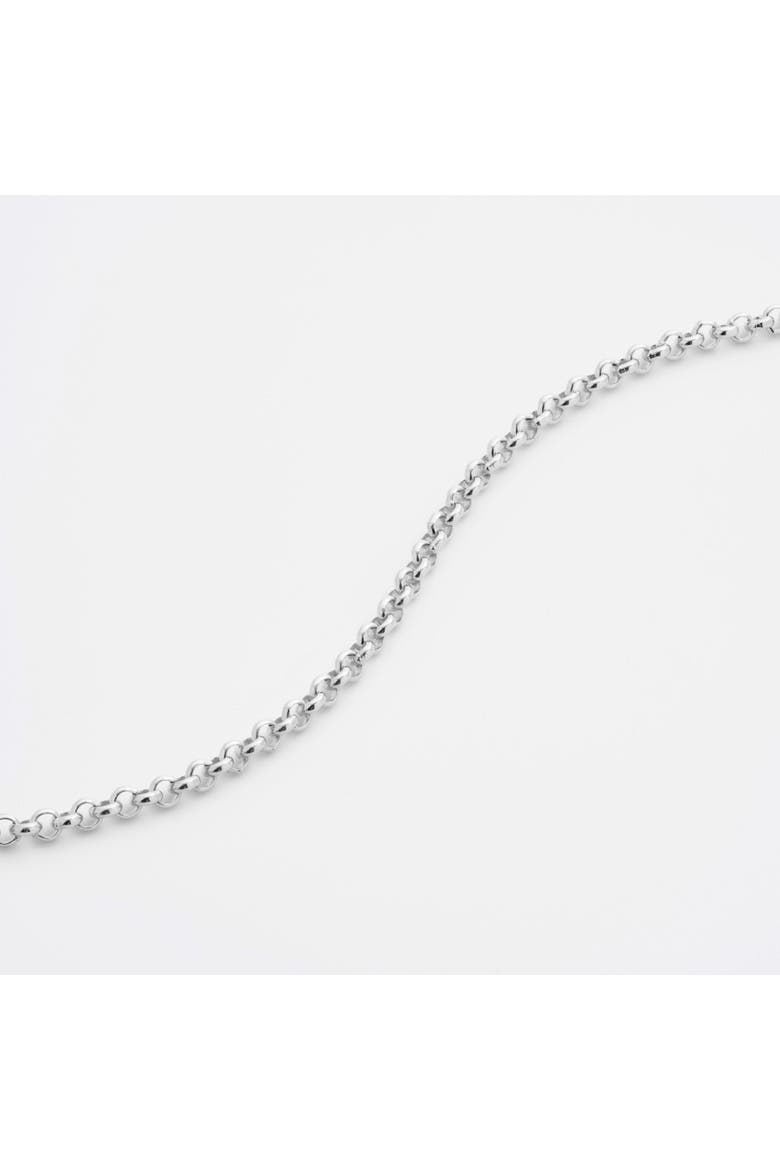 Rolo Chain Bracelet, Alternate, color, Platinum
