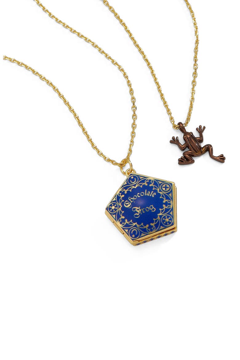Harry Potter Chocolate Frog Necklace Set, Alternate, color, Blue