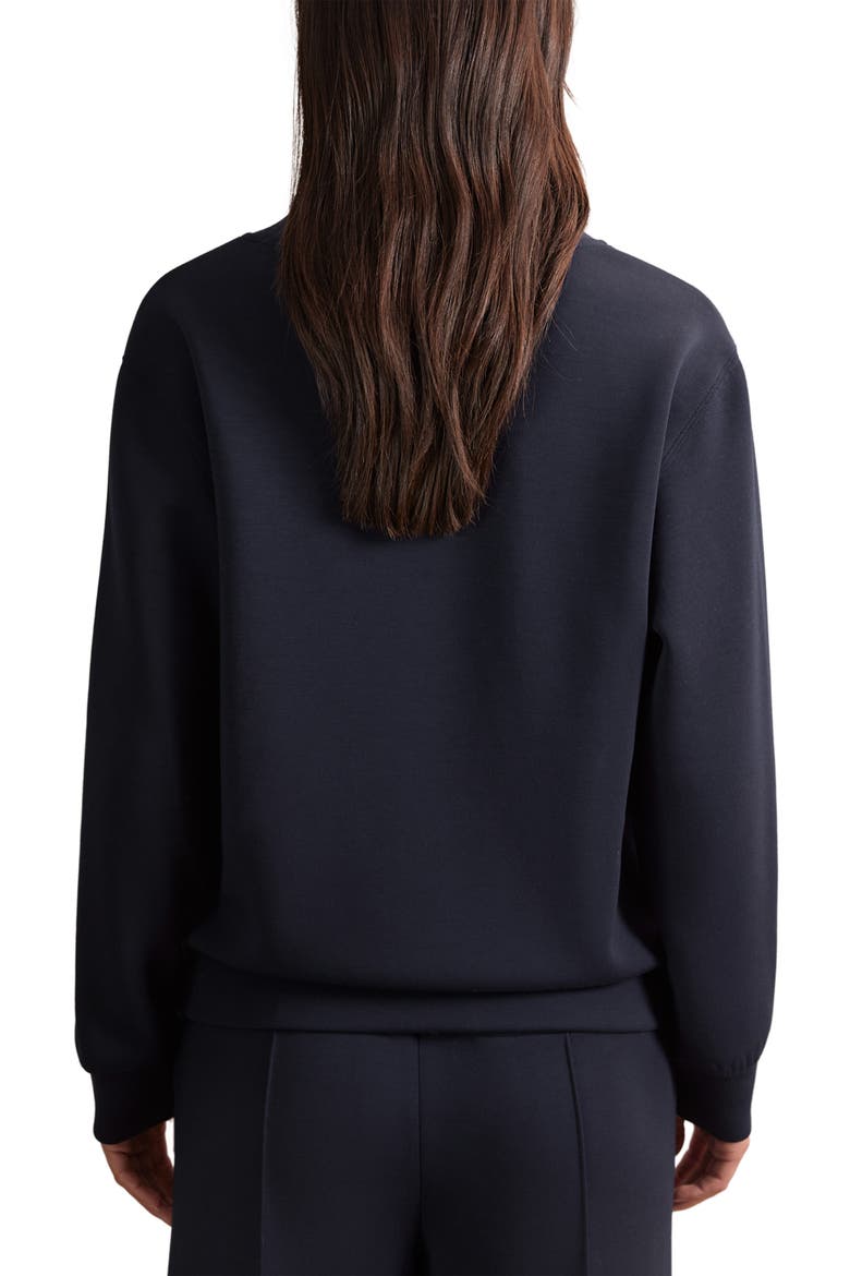Annabel Shawl Collar Sweatshirt, Alternate, color, NAVY