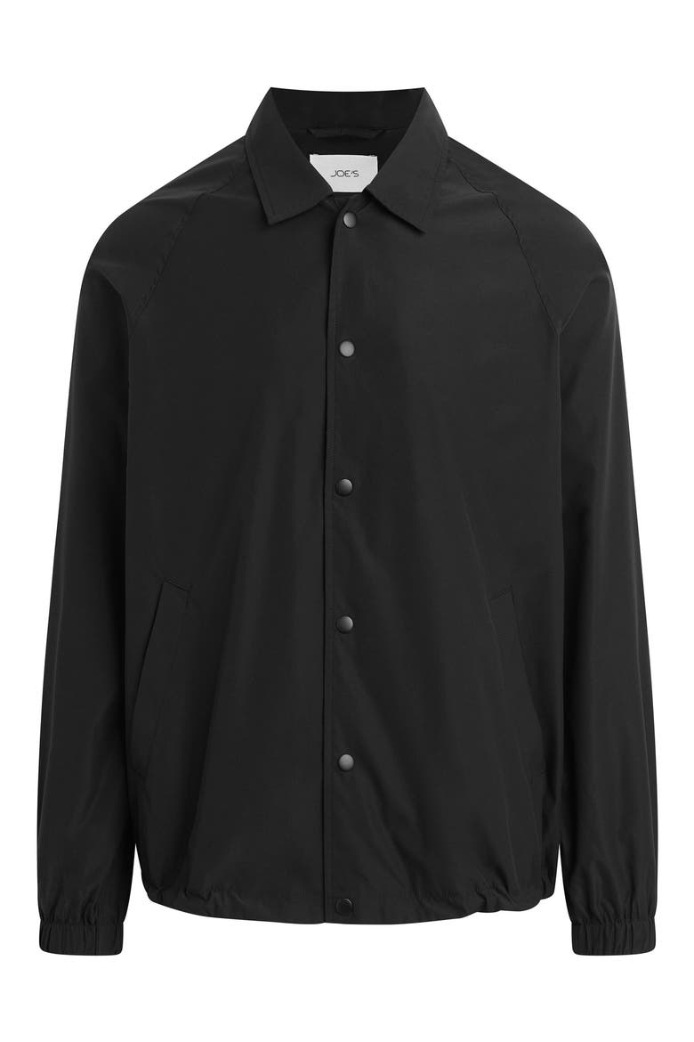 Water Resistant Nylon Coach's Jacket, Alternate, color, BLACK