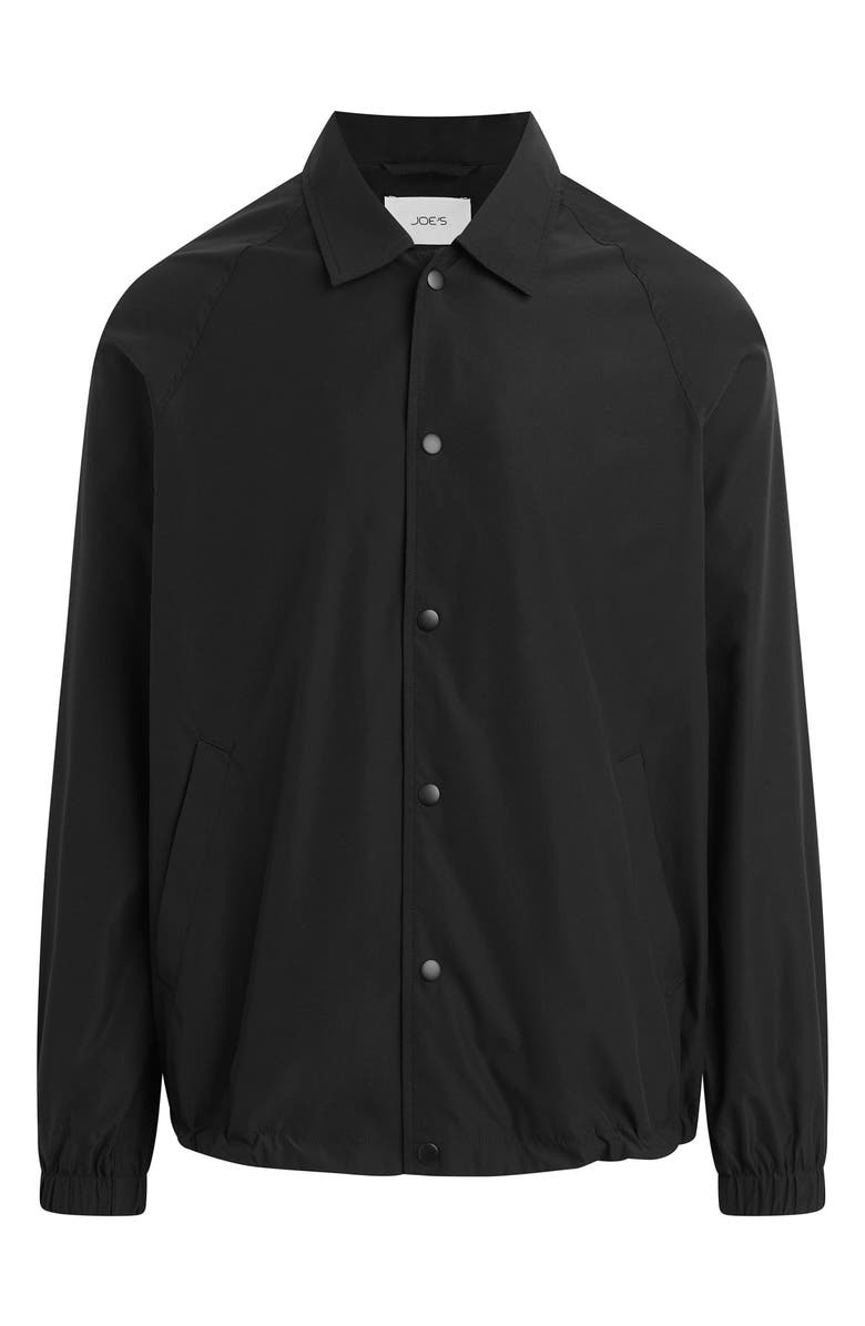 Joe's Water Resistant Nylon Coach's Jacket, Alternate, color, Black