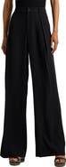 Lauren Ralph Lauren Double Faced Georgette Wide Leg Pants