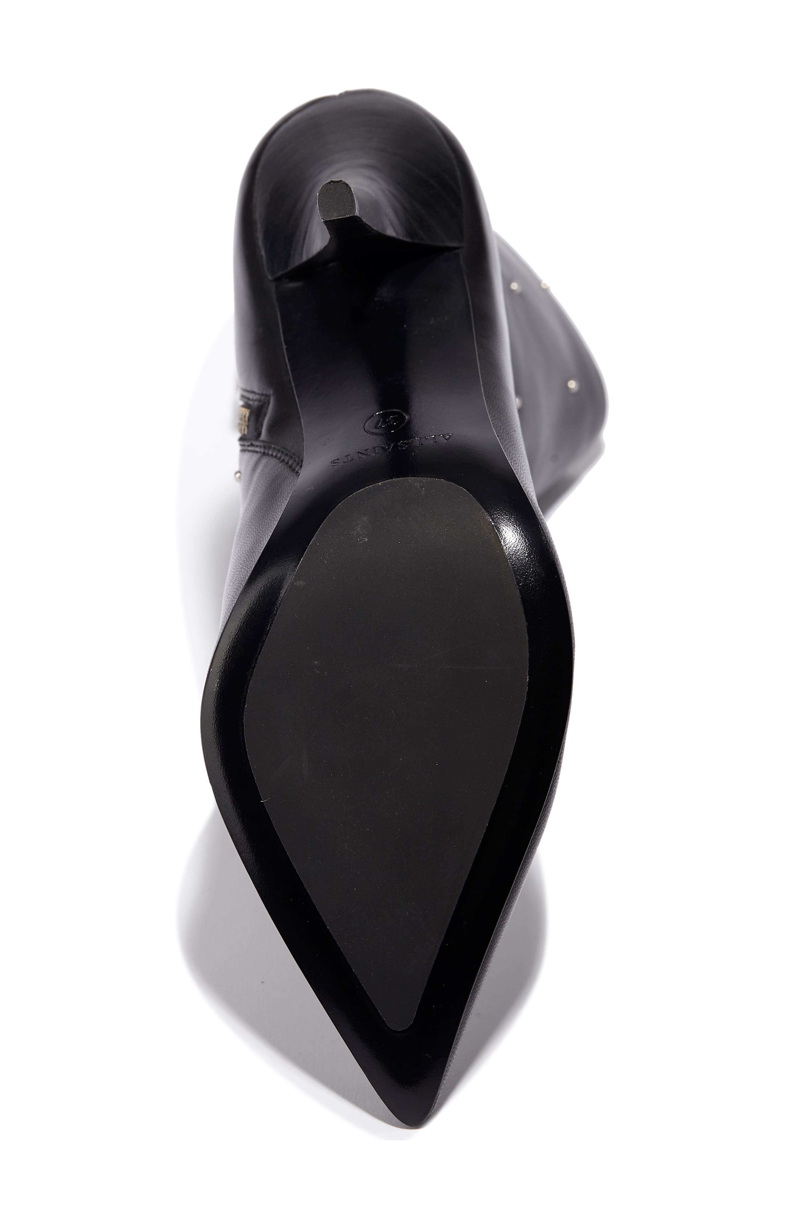 AllSaints Jenna Studded Bootie, Alternate, color, 