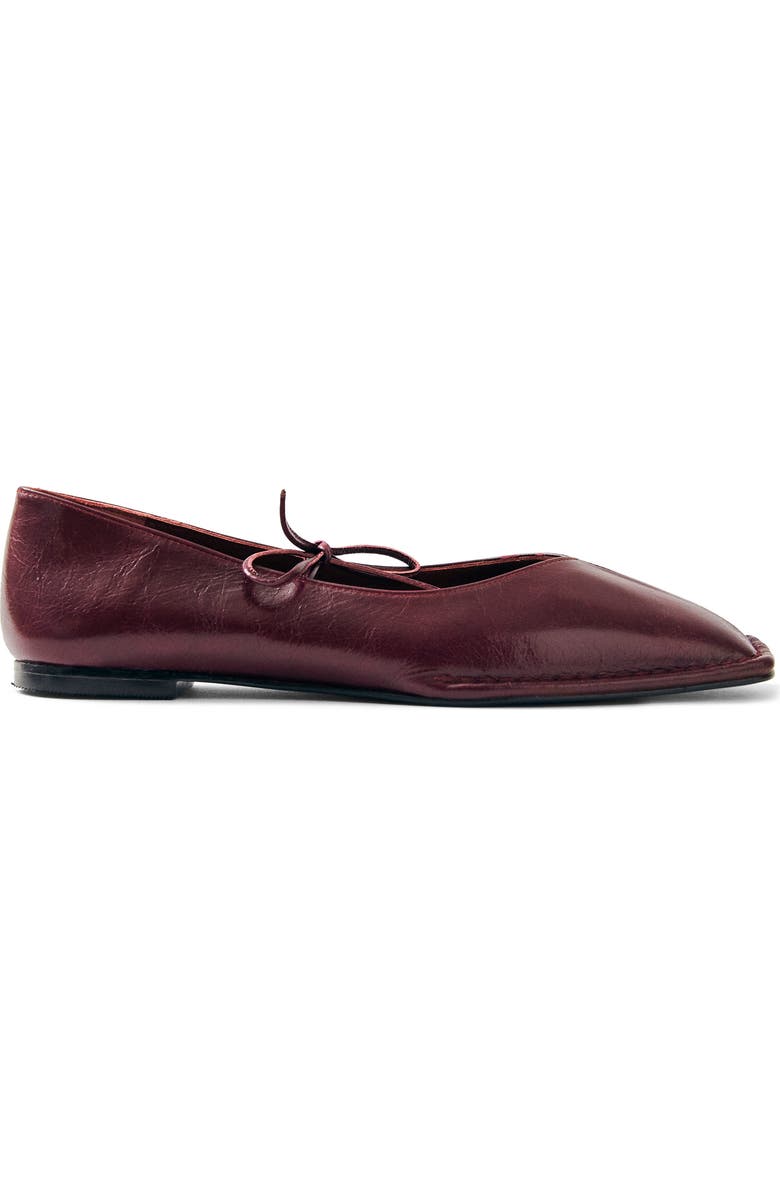 ALOHAS Sway Square Toe Ballet Flat, Alternate, color, Burgundy