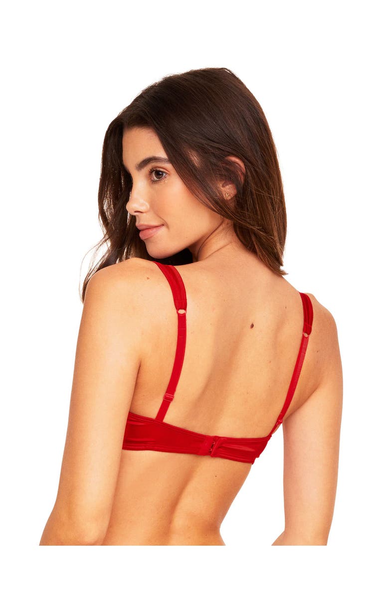 Adore Me Gynger Unlined Quarter Cup Bra, Alternate, color, Dark Red