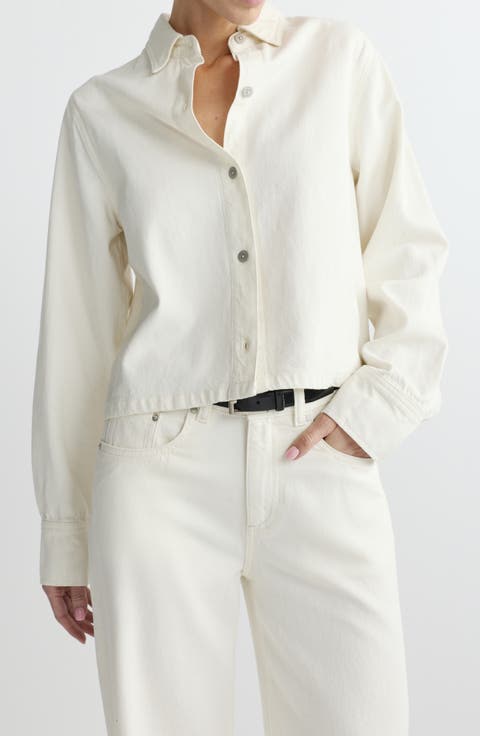 Montauk Button-Up Denim Top