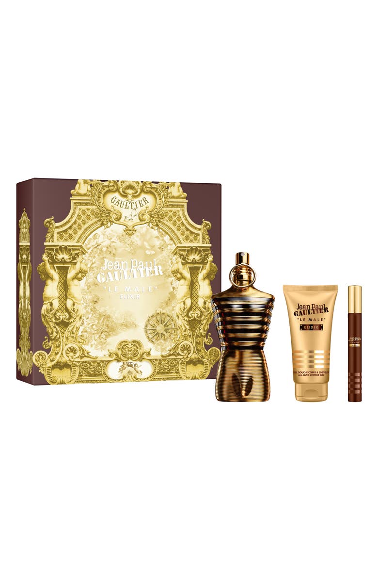 Jean Paul Gaultier Le Male Elixir 3-Piece Fragrance Gift Set $207 Value, Main, color,